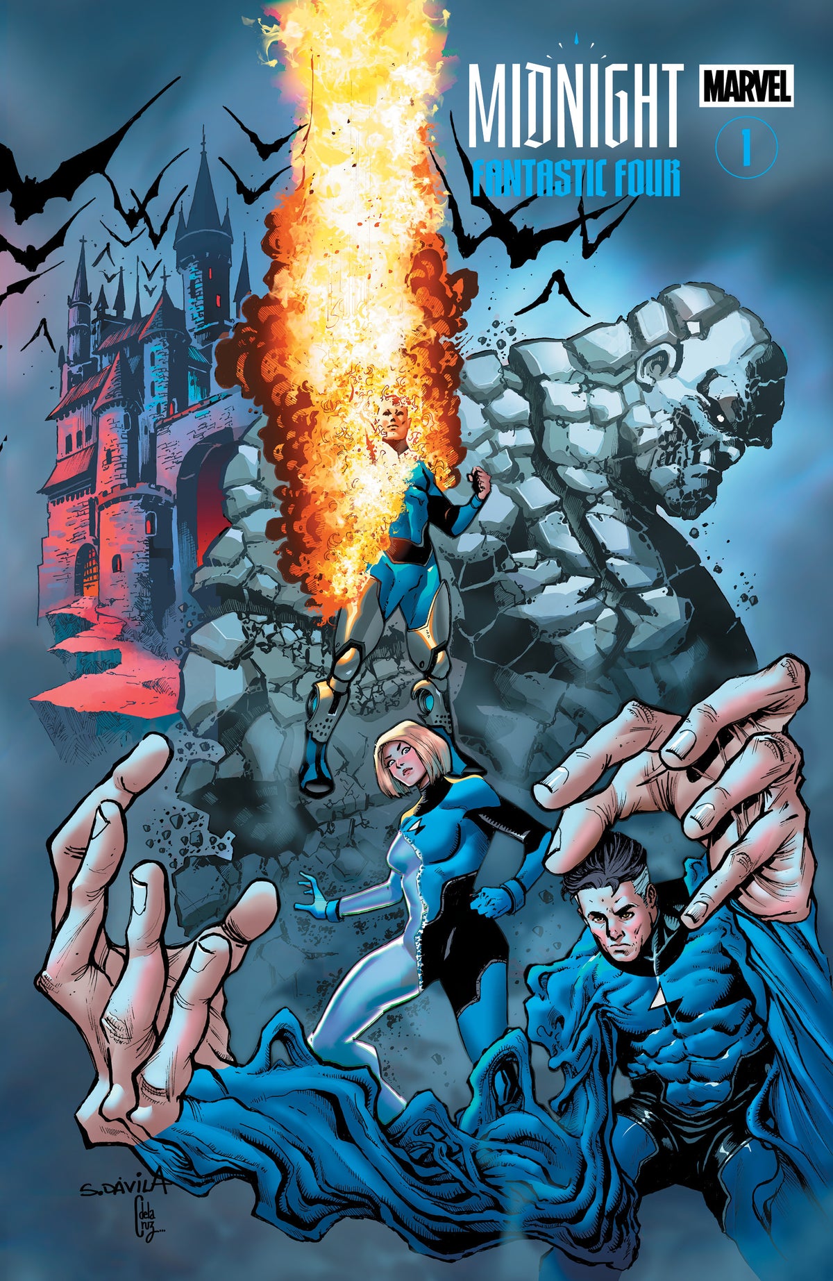 Midnight X-Men, Fantastic Four, Spider-Man #1 2026 Marvel Comics Sergio Dávila DUK Exclusive Connecting Variant Set