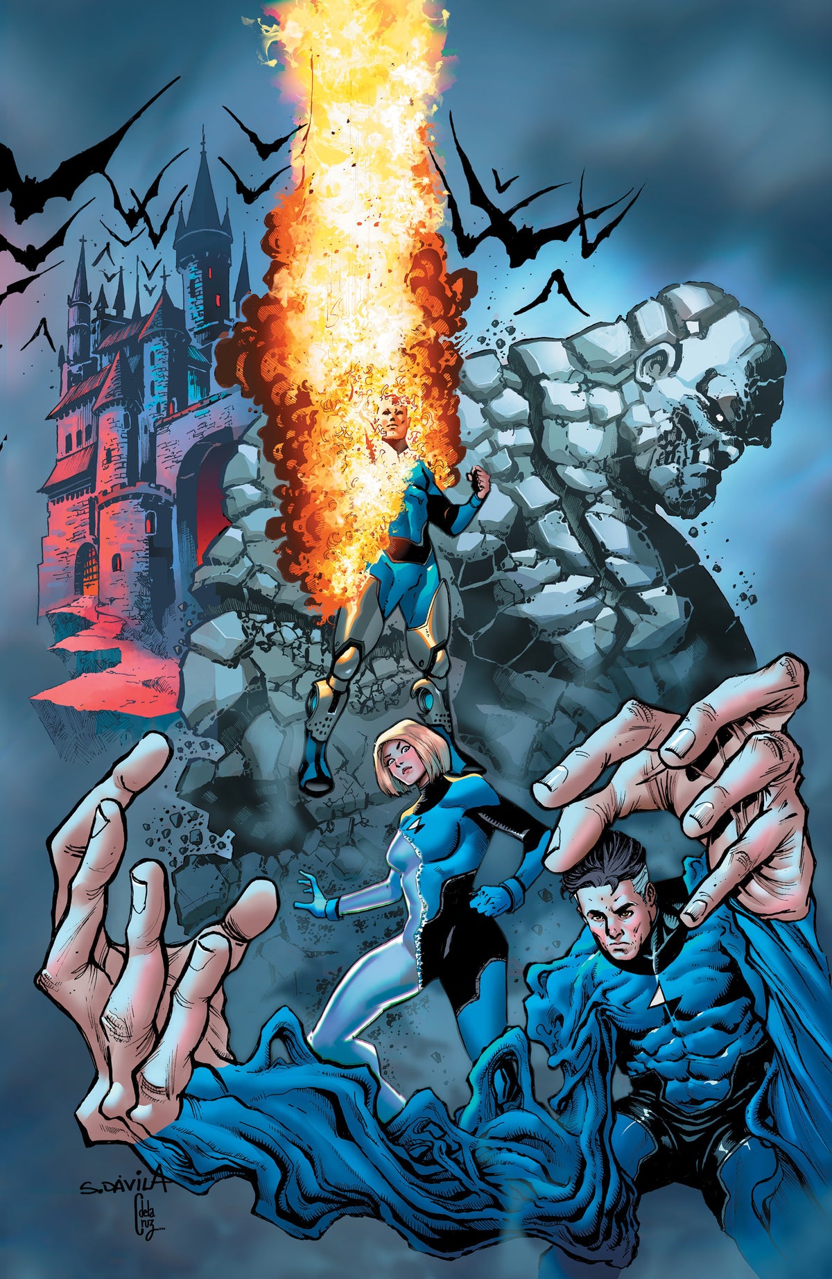 Midnight X-Men, Fantastic Four, Spider-Man #1 2026 Marvel Comics Sergio Dávila DUK Exclusive Connecting Virgin Variant Set