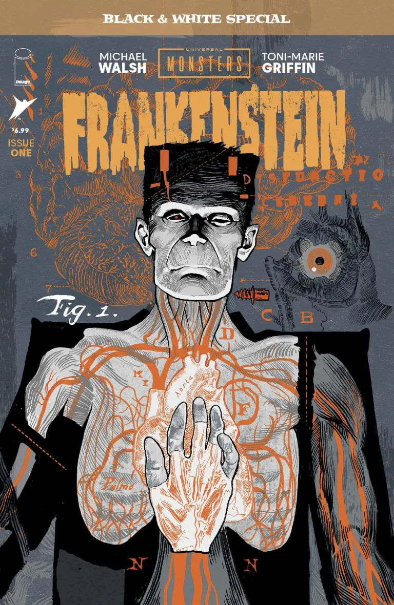 Universal Monsters Frankenstein Black And White Special #1 2026 Image Comics Skybound