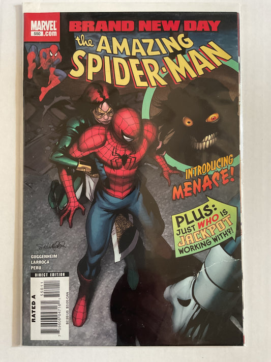 Amazing Spider-Man #550 2008 Marvel Comics 1st Appearance Of Menace