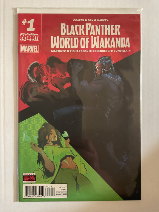 Black Panther World Of Wakanda #1 2017 Marvel Comics 1st Appearance Of Mistress Zola