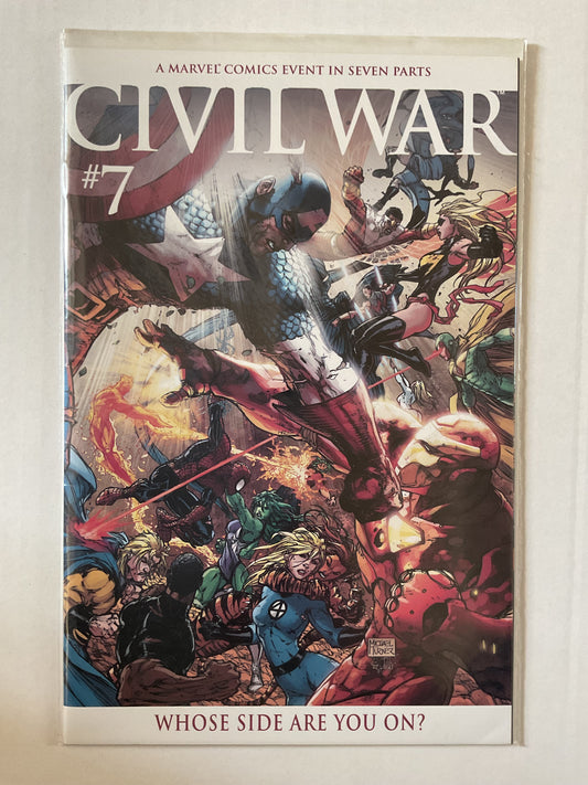 Civil War #7 2007 Marvel Comics Turner 1:15 Variant