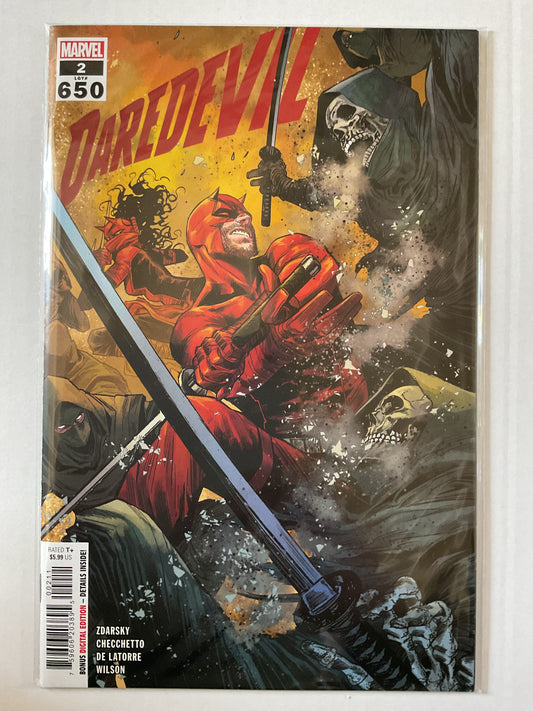 Daredevil #2 2022 Marvel Comics #650 Legacy