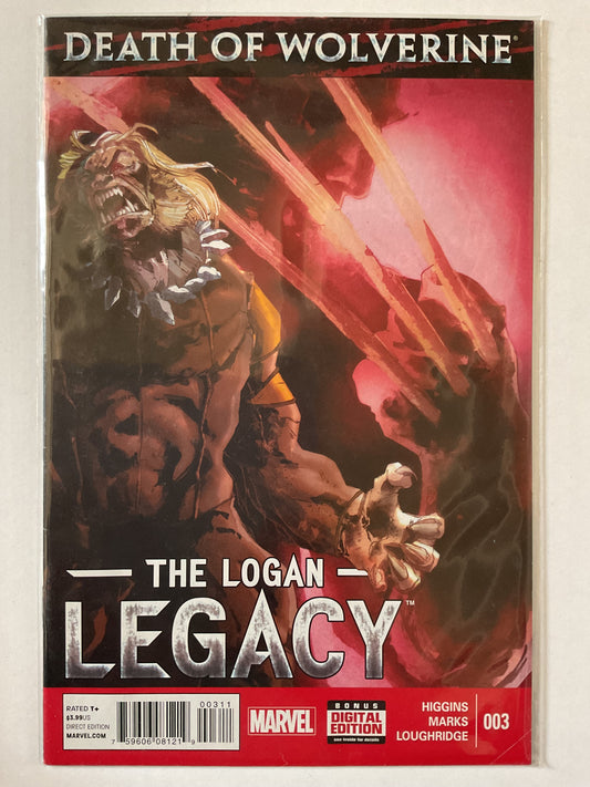 Death Of Wolverine The Logan Legacy #3 2014 Marvel Comics