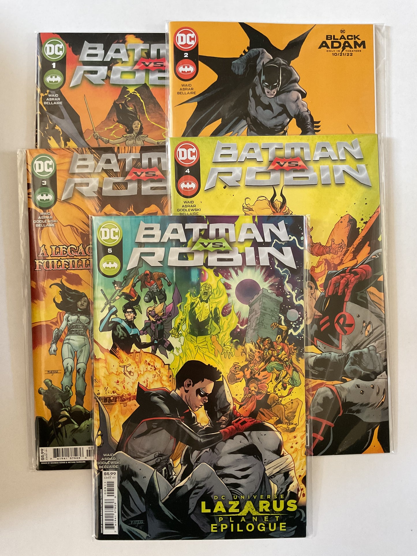 Batman VS Robin #1-5 2022-2023 DC Comics Complete Series