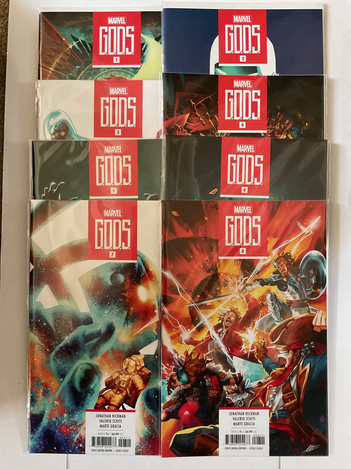 GODS #1-8 2024 Marvel Comics Complete Series