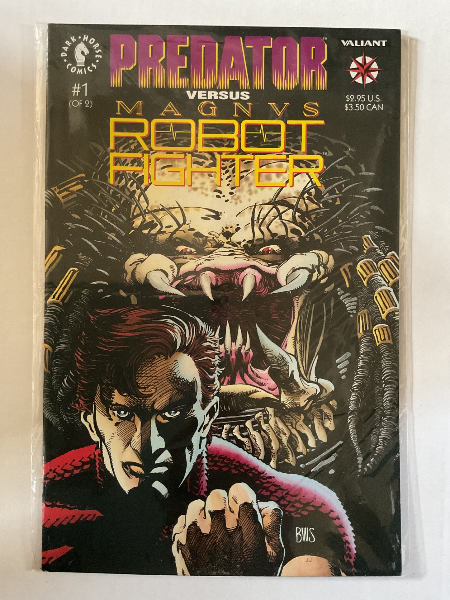 Predator Vs Magnus Robot Fighter #1 1992 Dark Horse Comics Valiant Entertainment