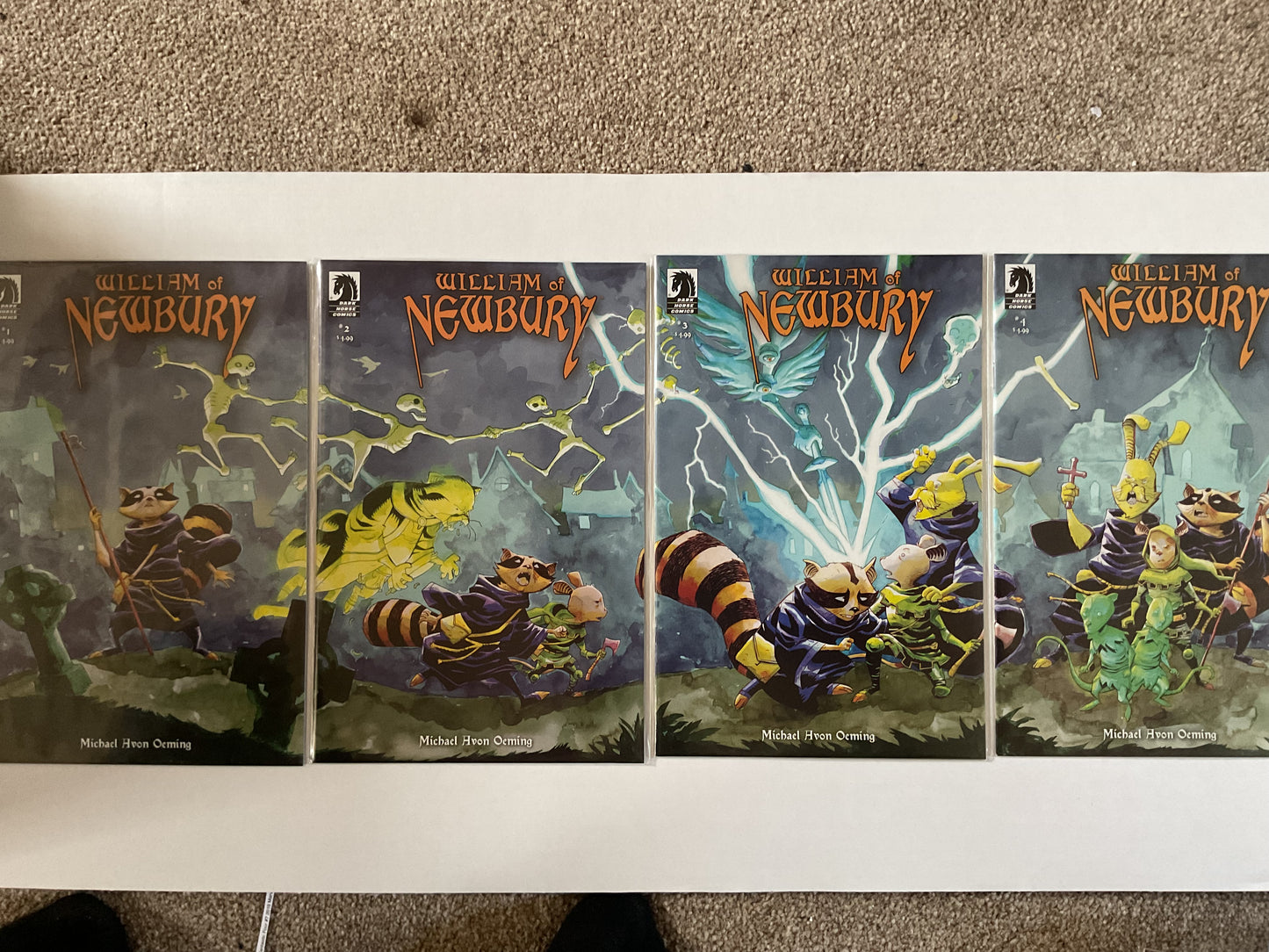 William Of Newbury #1-4 2024 Dark Horse Comics Complete Connecting Cover Set