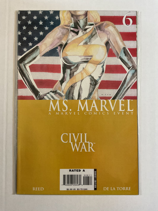 Ms Marvel #6 2007 Marvel Comics Civil War