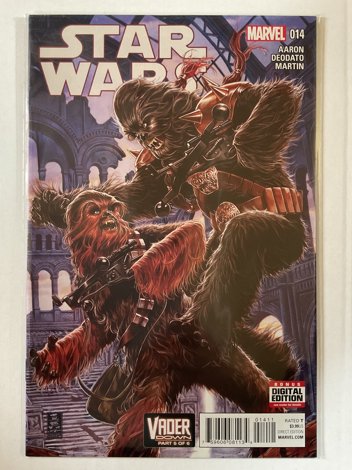 Star Wars #14 2016 Marvel Comics Chewbacca VS Black Krrsantan