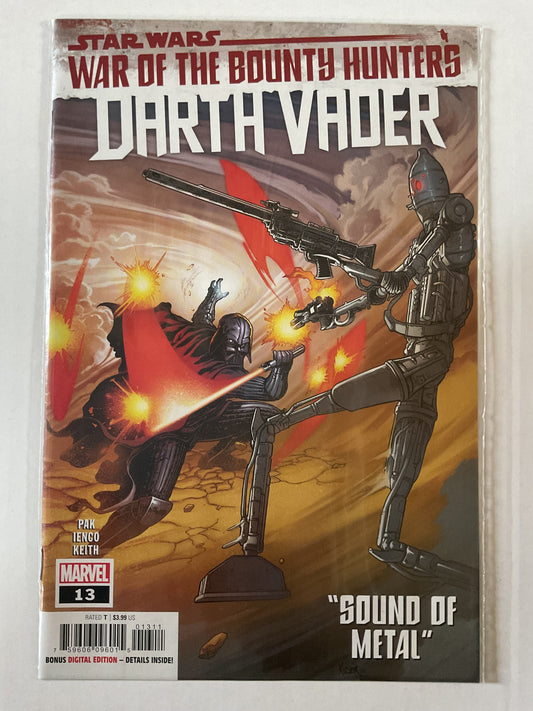 Star Wars Darth Vader #13 2021 Marvel Comics War Of The Bounty Hunters