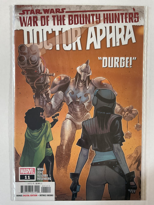 Star Wars Doctor Aphra #11 2021 Marvel Comics 1st Full In Canon Appearance Of Durge