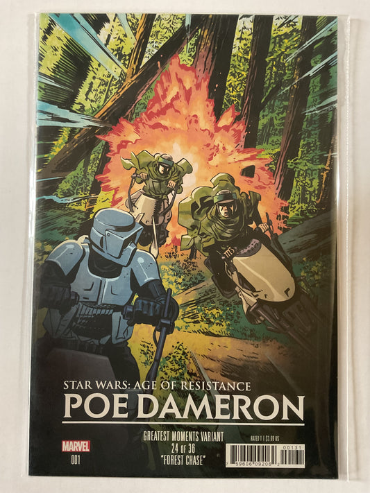 Star Wars Age Of Resistance Poe Dameron #1 2019 Marvel Comics Greatest Moment Variant
