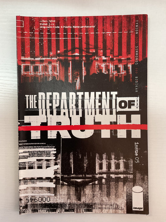 Department Of Truth #5 2021 Image Comics