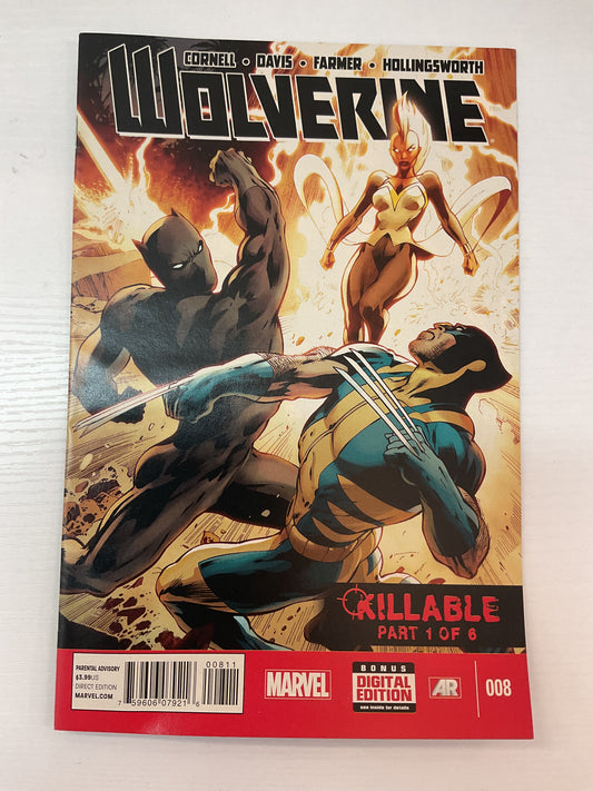 Wolverine #8 2013 Marvel Comics