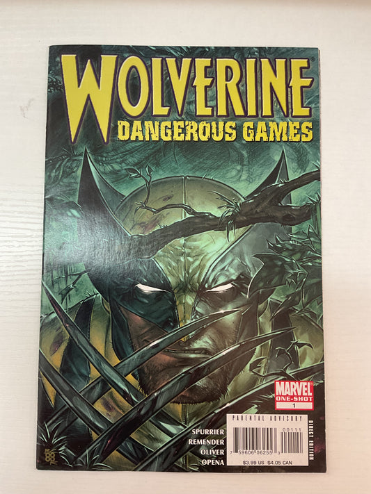 Wolverine Dangerous Games #1 2008 Marvel Comics