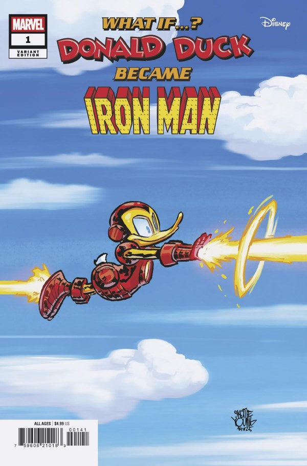 What If Donald Duck Became Iron Man #1 2025 Marvel Comics Young Variant