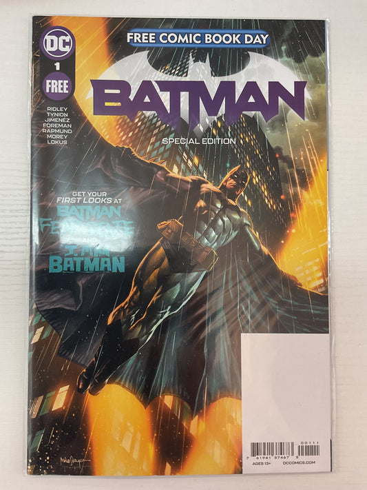 Free Comic Book Day Batman #1 2021 DC Comics