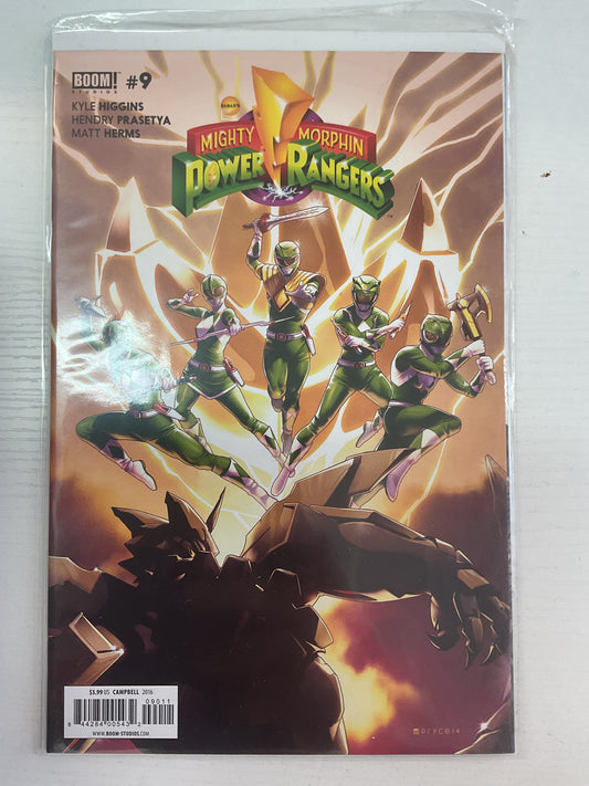 Mighty Morphin Power Rangers #9 2016 Boom Studios 1st Cameo Appearance Of Lord Drakkon