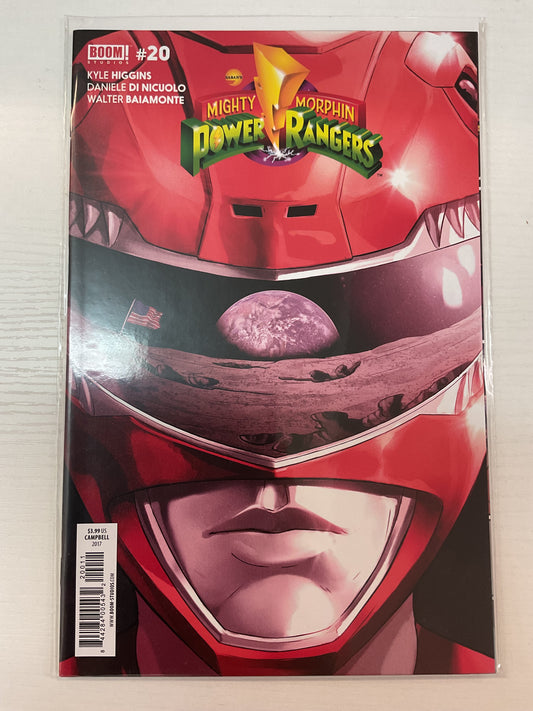 Mighty Morphin Power Rangers #20 2017 Boom Studios 1st Appearance Of Green Psycho Ranger