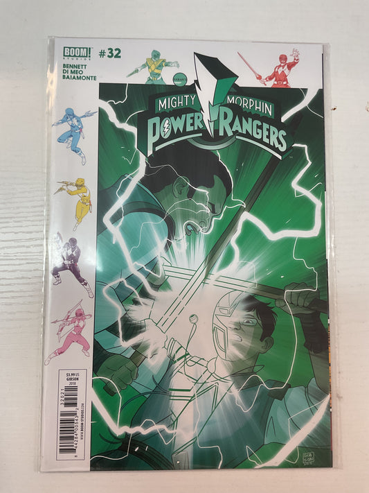 Mighty Morphin Power Rangers #32 2018 Boom Studios Gibson Variant