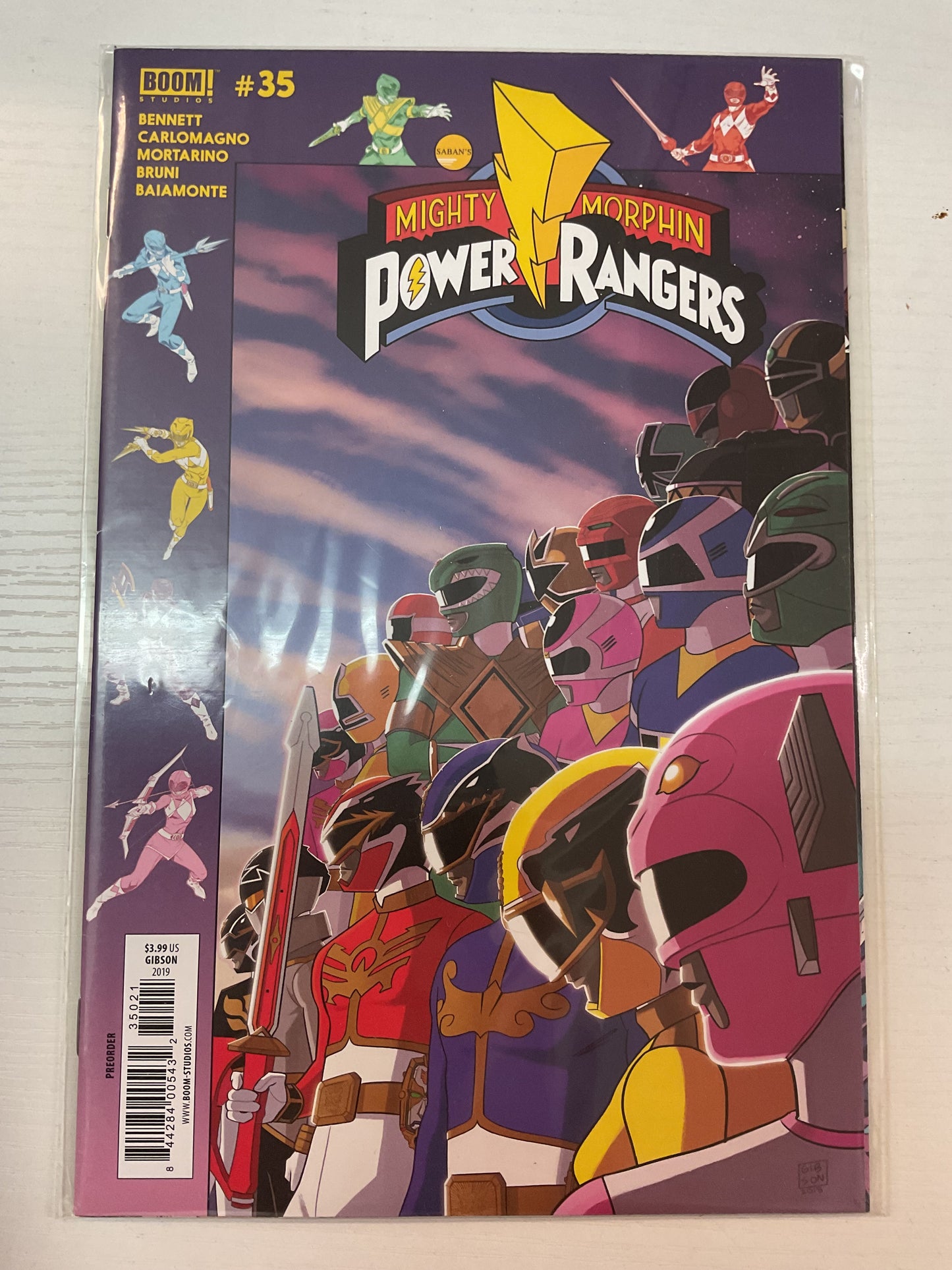 Mighty Morphin Power Rangers #35 2019 Boom Studios Gibson Variant
