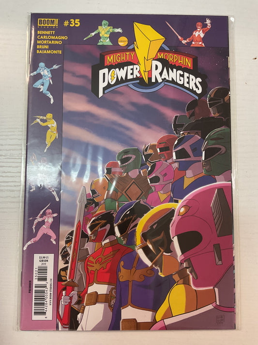 Mighty Morphin Power Rangers #35 2019 Boom Studios Gibson Variant