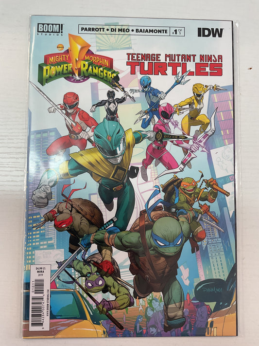 Mighty Morphin Power Rangers Teenage Mutant Ninja Turtles #1 2019 Boom Studios