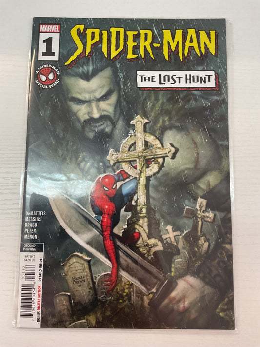 Spider-Man Lost Hunt #1 2nd Print 2022 Marvel Comics