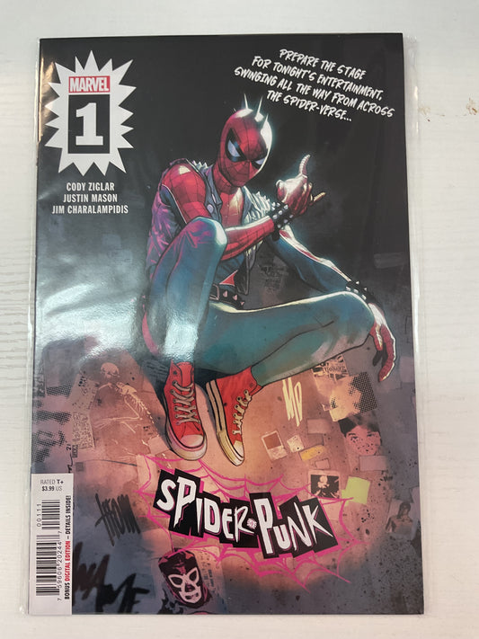 Spider-Punk #1 2022 Marvel Comics 1st Appearance Of Riot Heart