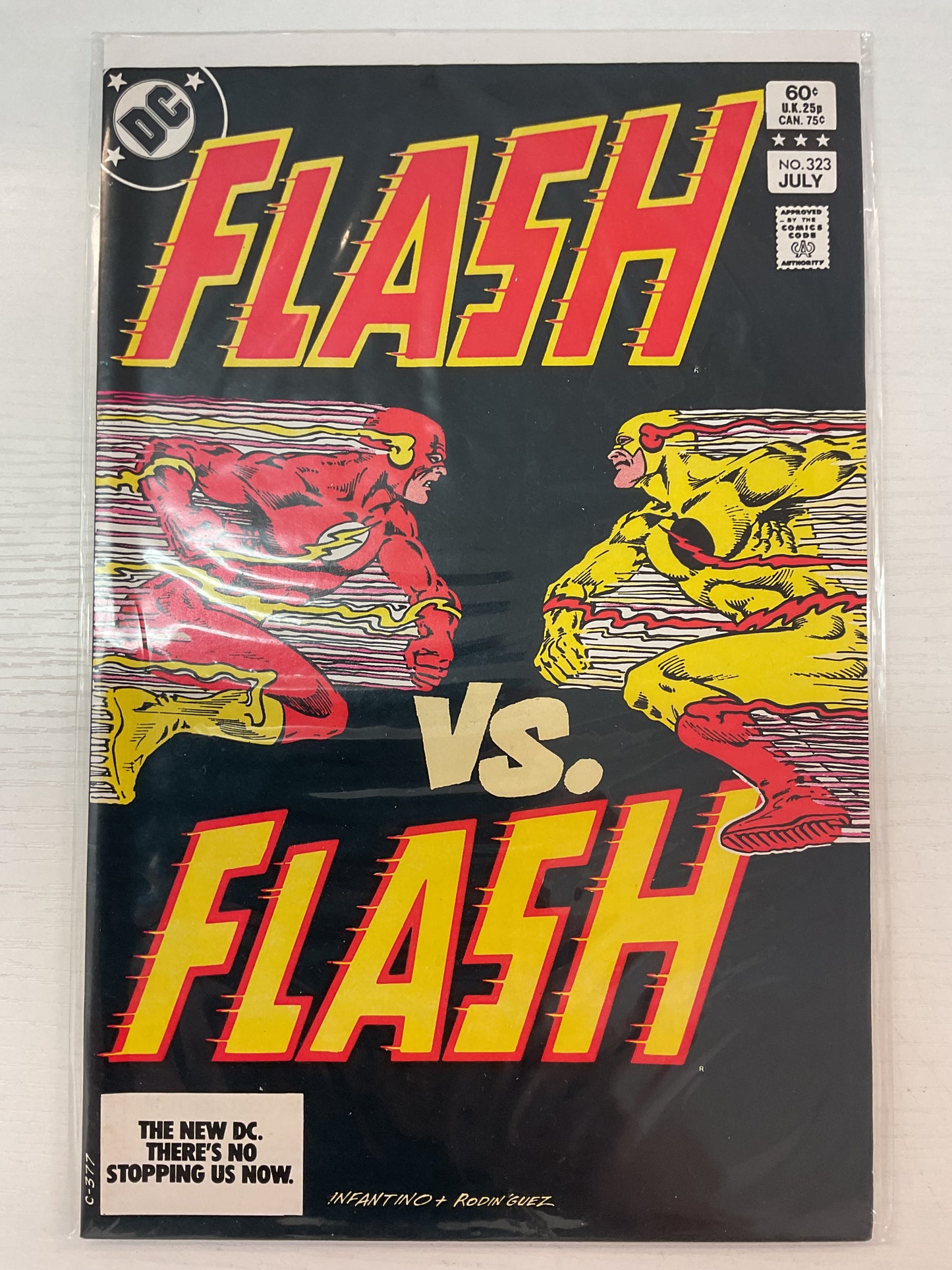 Flash #323 1983 DC Comics Flash Vs Reverse Flash Iconic Cover