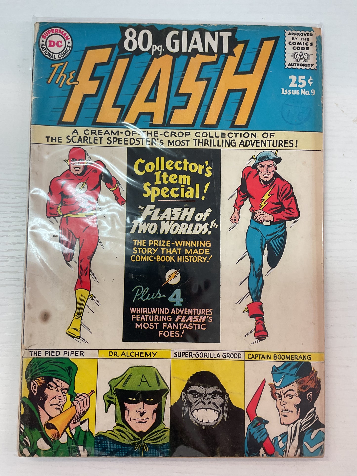80 Page Giant Magazine #9 1965 DC Comics Flash Reprints Of Key Issues