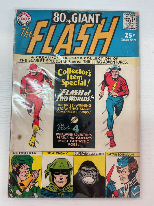 80 Page Giant Magazine #9 1965 DC Comics Flash Reprints Of Key Issues