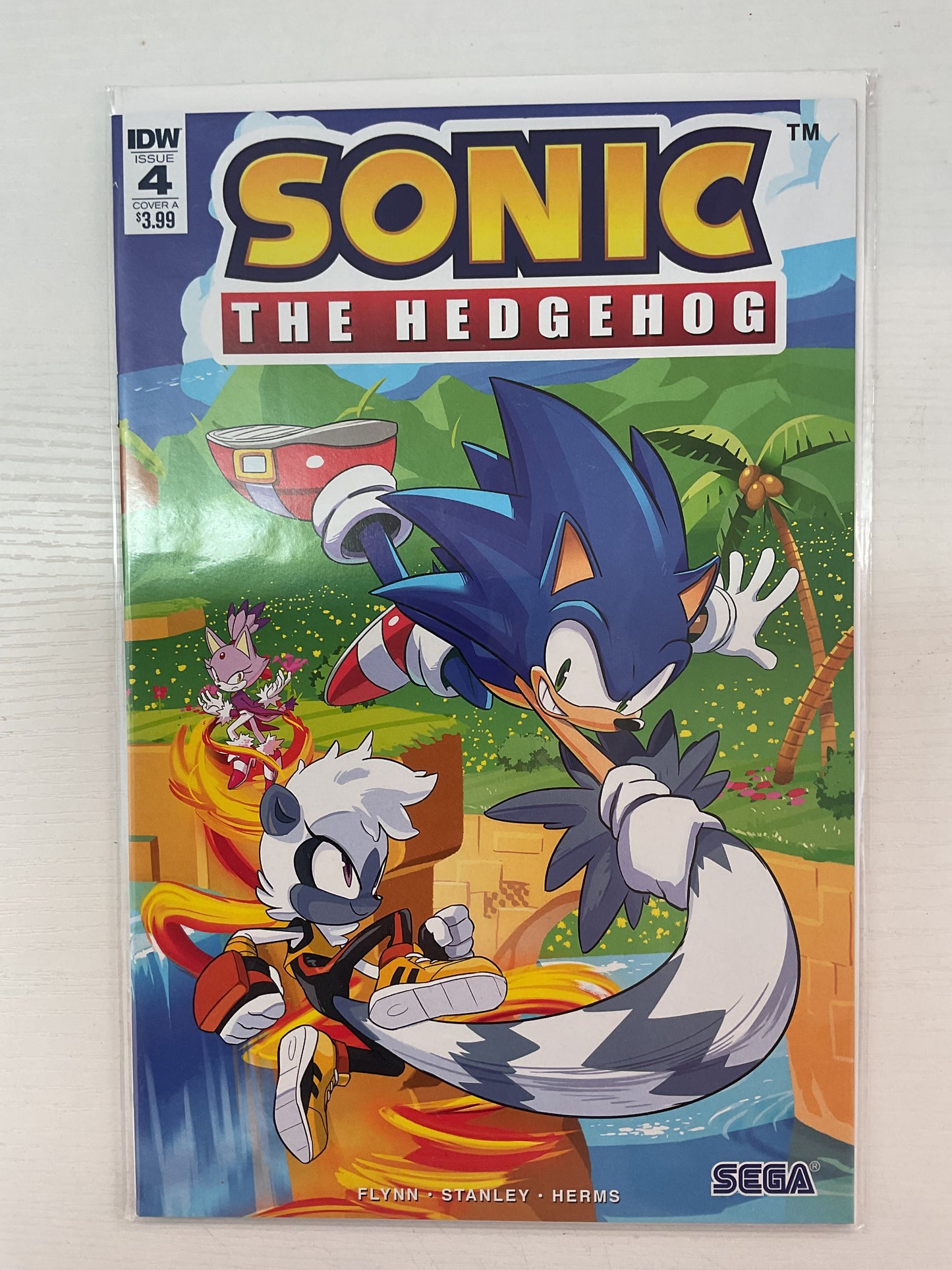Sonic The Hedgehog #4 2018 IDW Publishing 1st Appearance Of Tangle