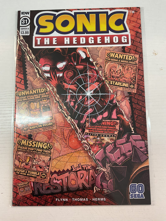 Sonic The Hedgehog #31 2020 IDW Publishing Variant