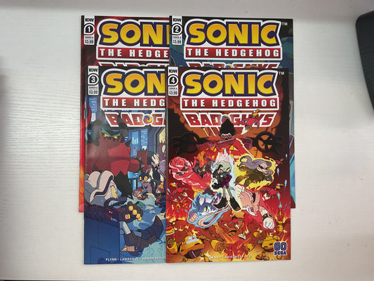 Sonic The Hedgehog Bad Guys #1-4 2020 IDW Publishing Complete Series