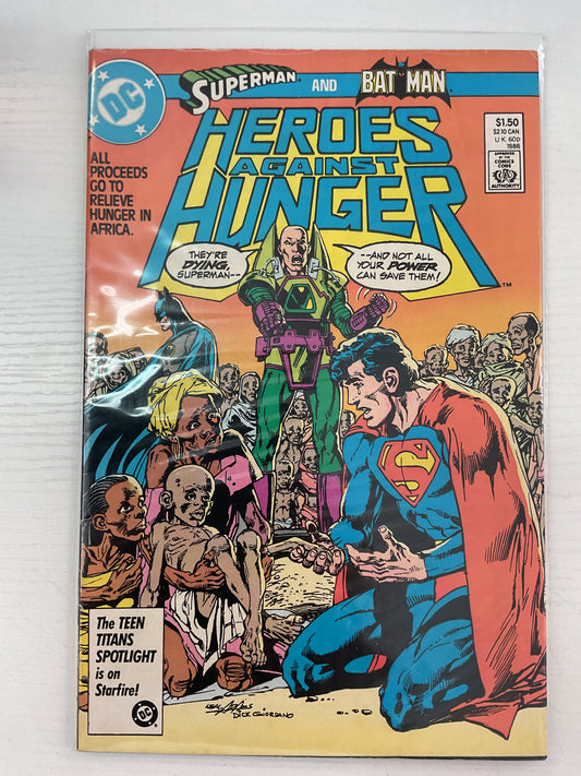 Heroes Against Hunger #1 1986 DC Comics