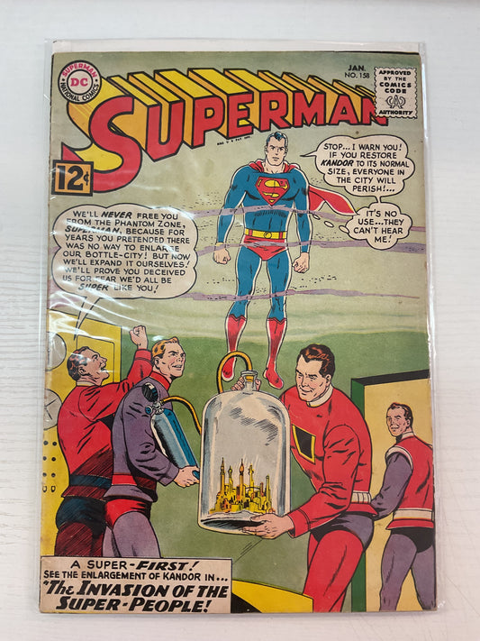 Superman #158 1963 DC Comics 1st Appearance Of Nightwing and Flamebird