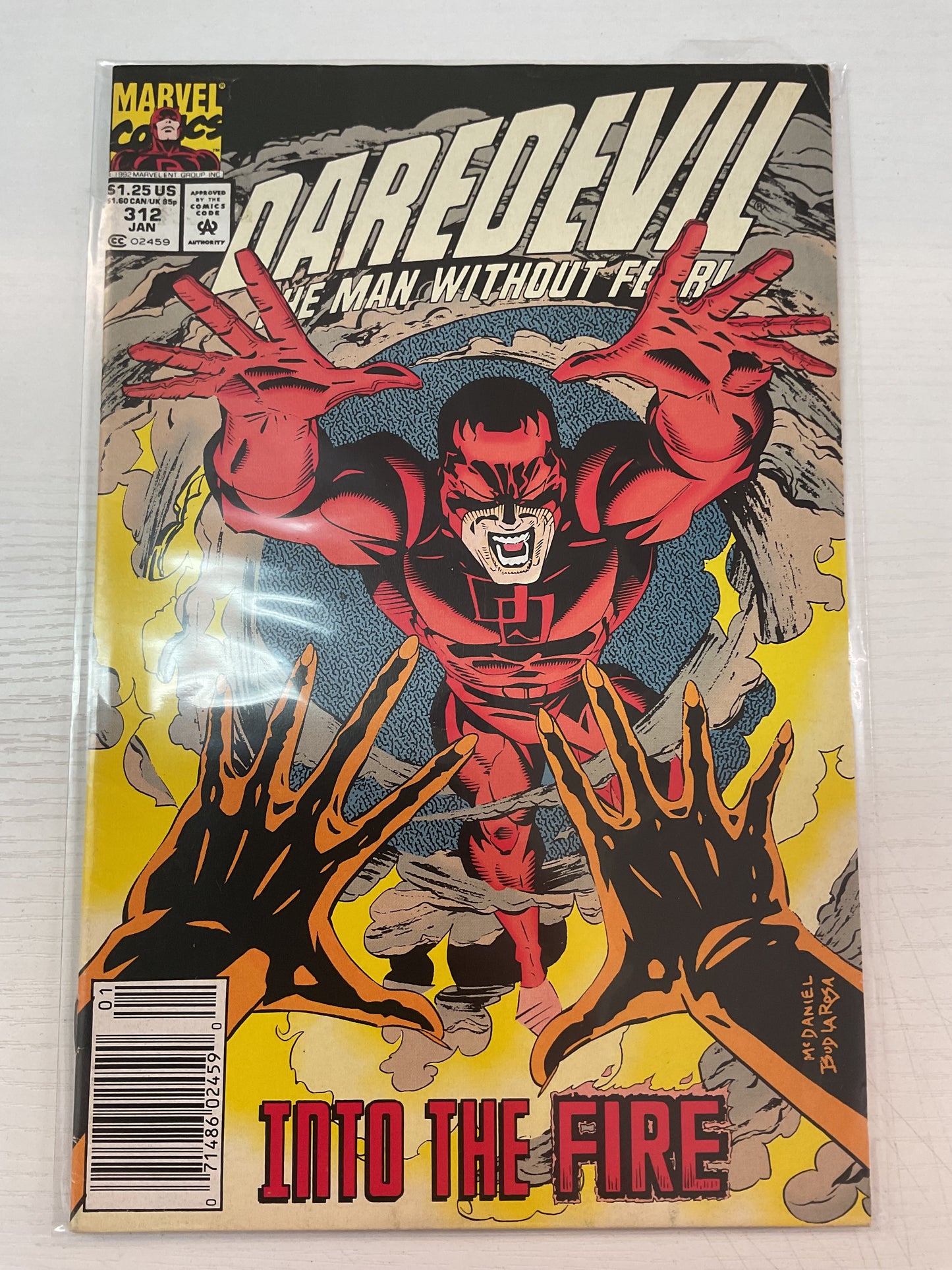Daredevil #312 1992 Marvel Comics