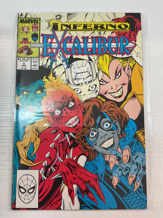 Excalibur #6 1988 Marvel Comics