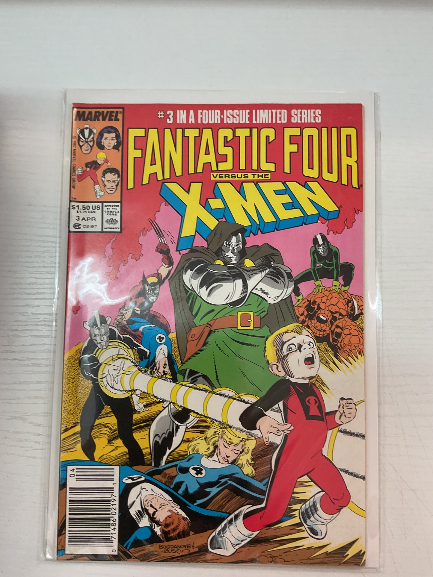 Fantastic Four VS X-Men #3 1987 Marvel Comics