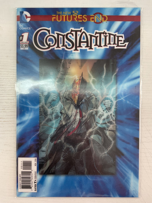 Constantine Futures End #1 2014 DC Comics 3D Lenticular Cover
