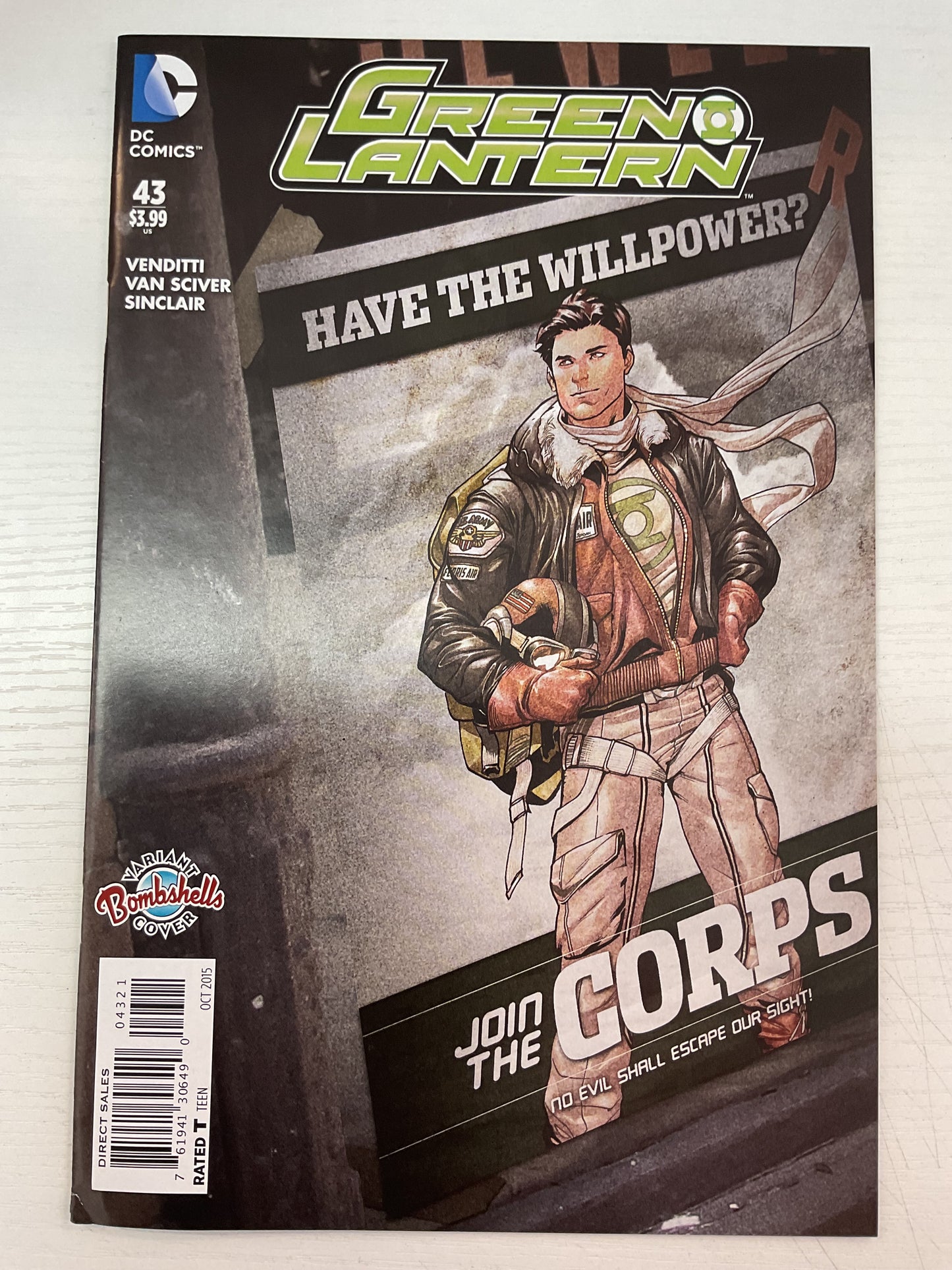 Green Lantern #43 2015 DC Comics Bombshell Variant