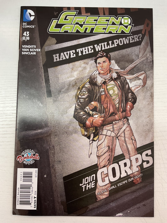 Green Lantern #43 2015 DC Comics Bombshell Variant