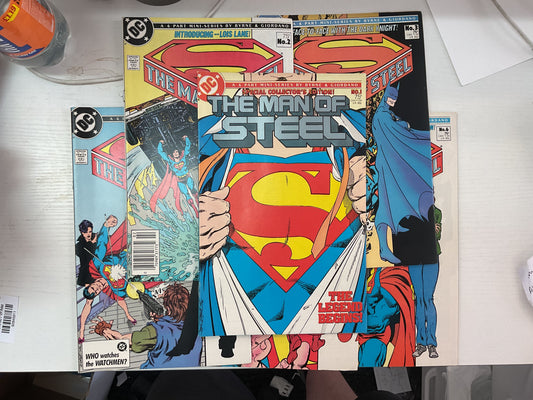 Man Of Steel #1-6 1986 DC Comics Complete Series #1 Collectors Edition Variant