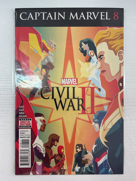 Captain Marvel #8 2016 Marvel Comics Civil War II
