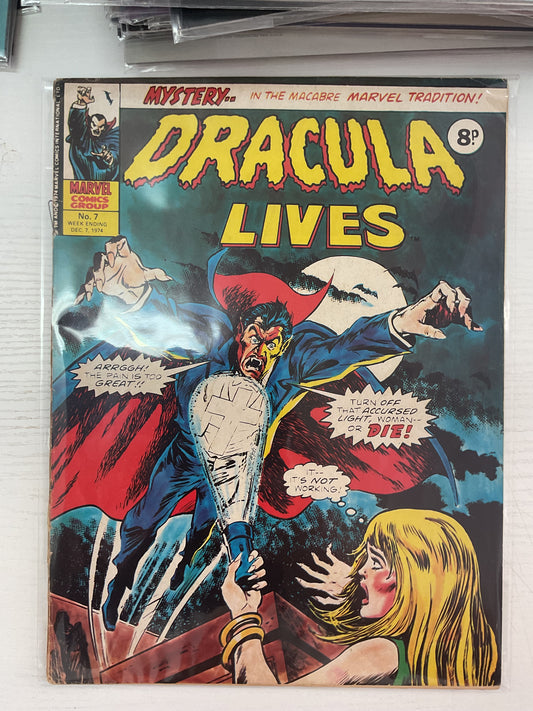 Dracula Lives #7 1974 Marvel Comics UK