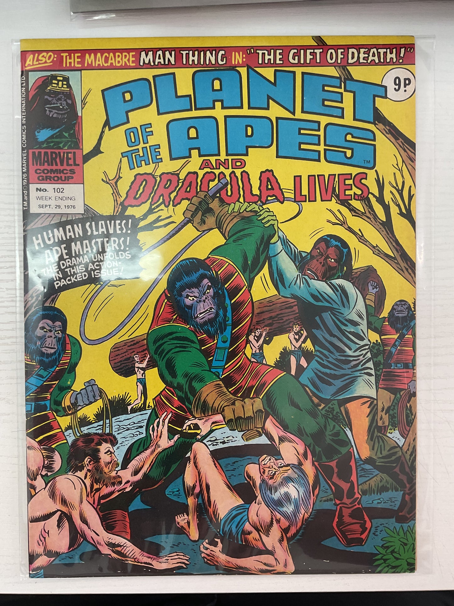Planet Of The Apes and Dracula Lives #102 1976 Marvel Comics