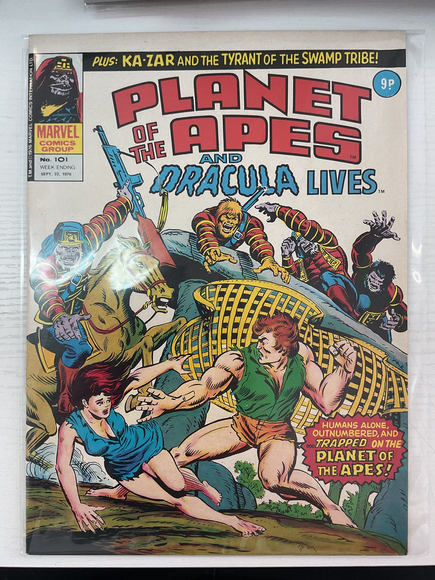 Planet Of The Apes and Dracula #101 1976 Marvel Comics UK