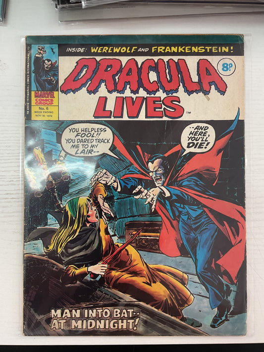 Dracula Lives #6 1974 Marvel Comics UK